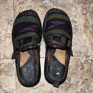 Born Multicolored Fabric Clogs
